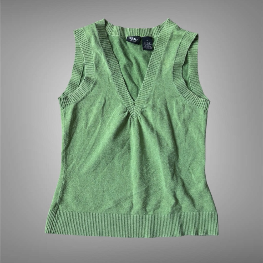Mossimo Supply Co. Green V-Neck Tank Top